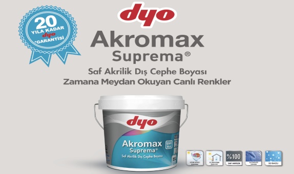 DYO'dan Son Teknoloji Dış Cephe Boyası: Akromax Suprema